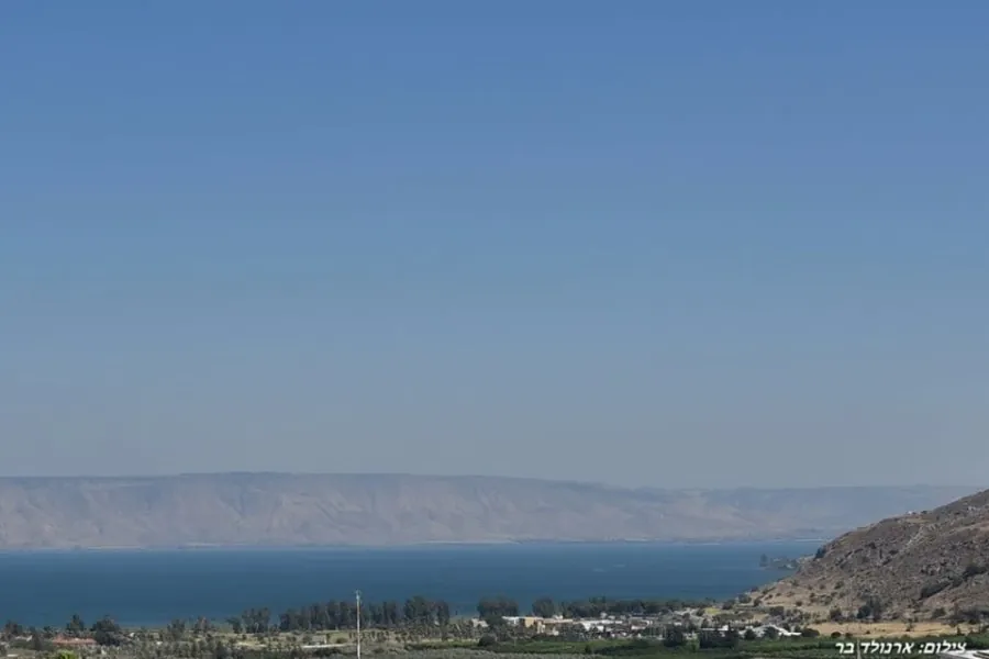 נוף לכנרת מהווילה